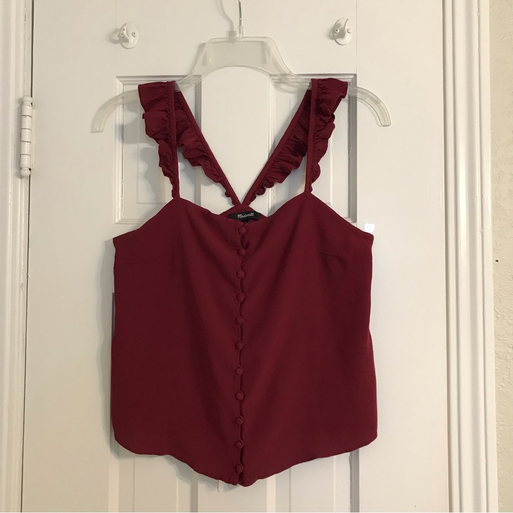 Madewell Ruffle-Strap Cami Top - Picture 4 of 7